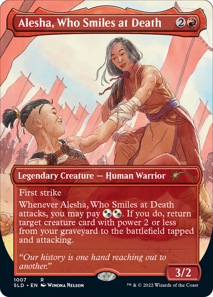 Image of Alesha, Who Smiles at Death (SLD-1007) - Secret Lair Drop (Borderless)