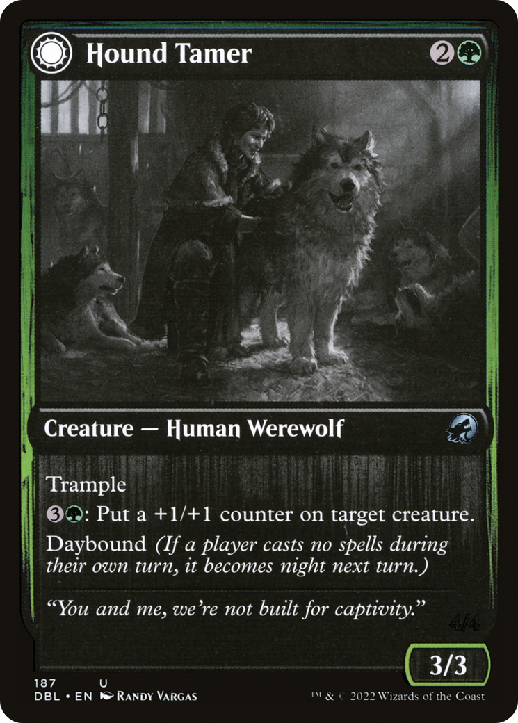 Image of Hound Tamer (DBL-187) - Innistrad: Double Feature: (Double Faced Transform) Foil