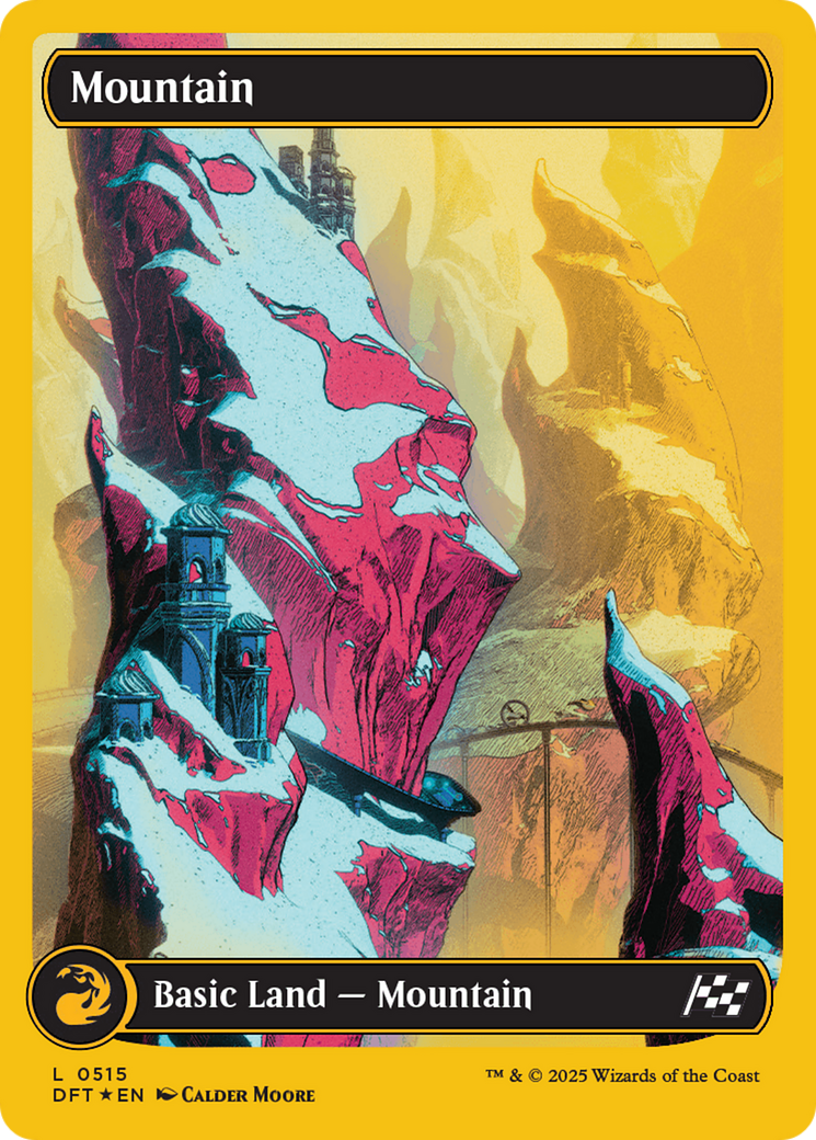 Image of Mountain (0515) (First-Place Foil) (DFT-515) - Aetherdrift Foil