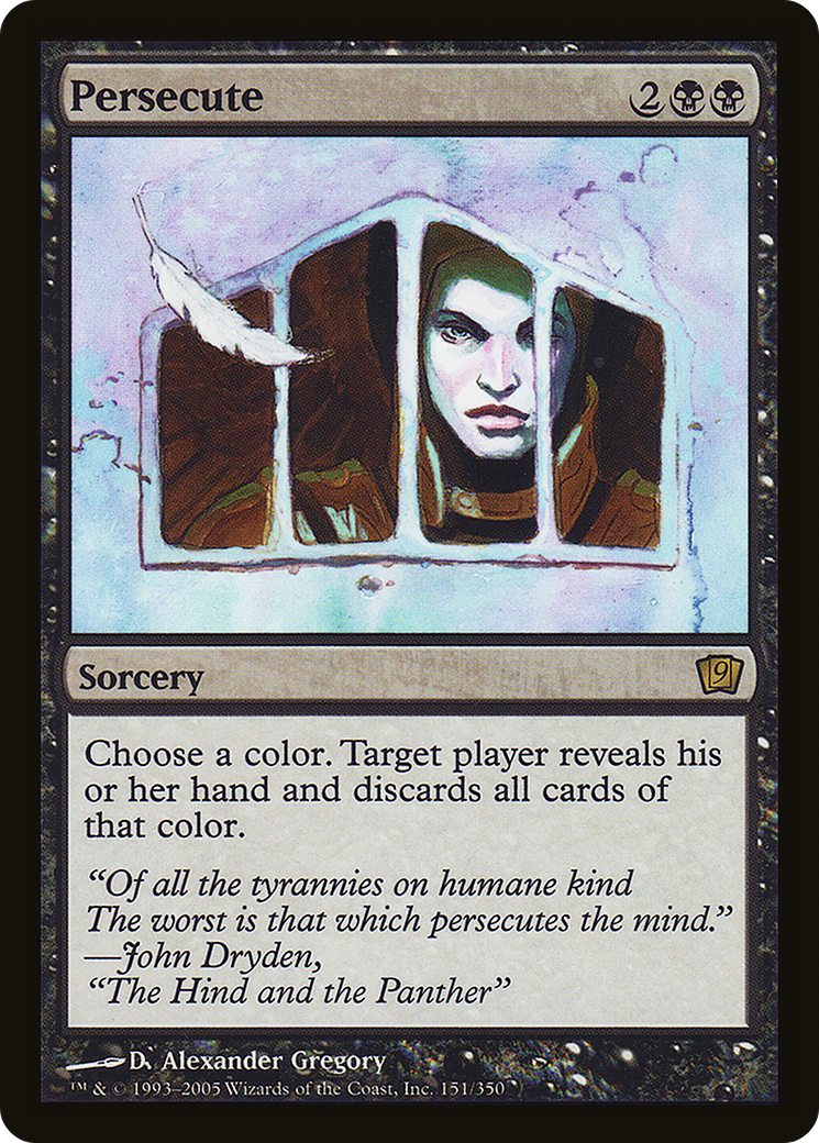 Image of Persecute (9ED-151★) - 9th Edition Foil