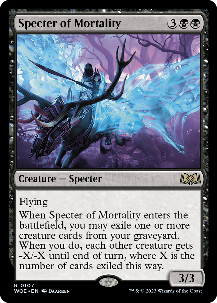 Image of Specter of Mortality (WOE-107) - Wilds of Eldraine Foil