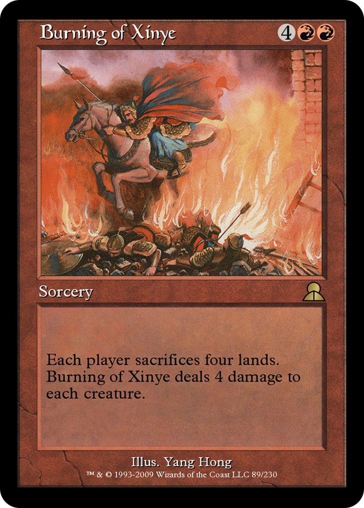 Image of Burning of Xinye (ME3-089) - Masters Edition III Foil