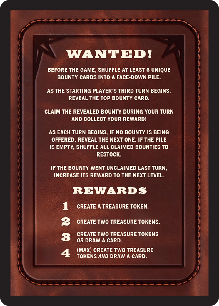 Image of Bounty: Lord Fajjal // Wanted! (TOTC-033) - Outlaws of Thunder Junction Commander Tokens