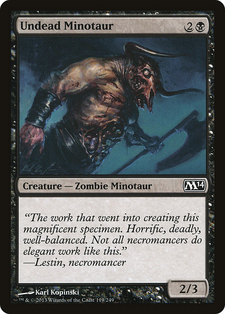 Image of Undead Minotaur (M14-119) - Magic 2014