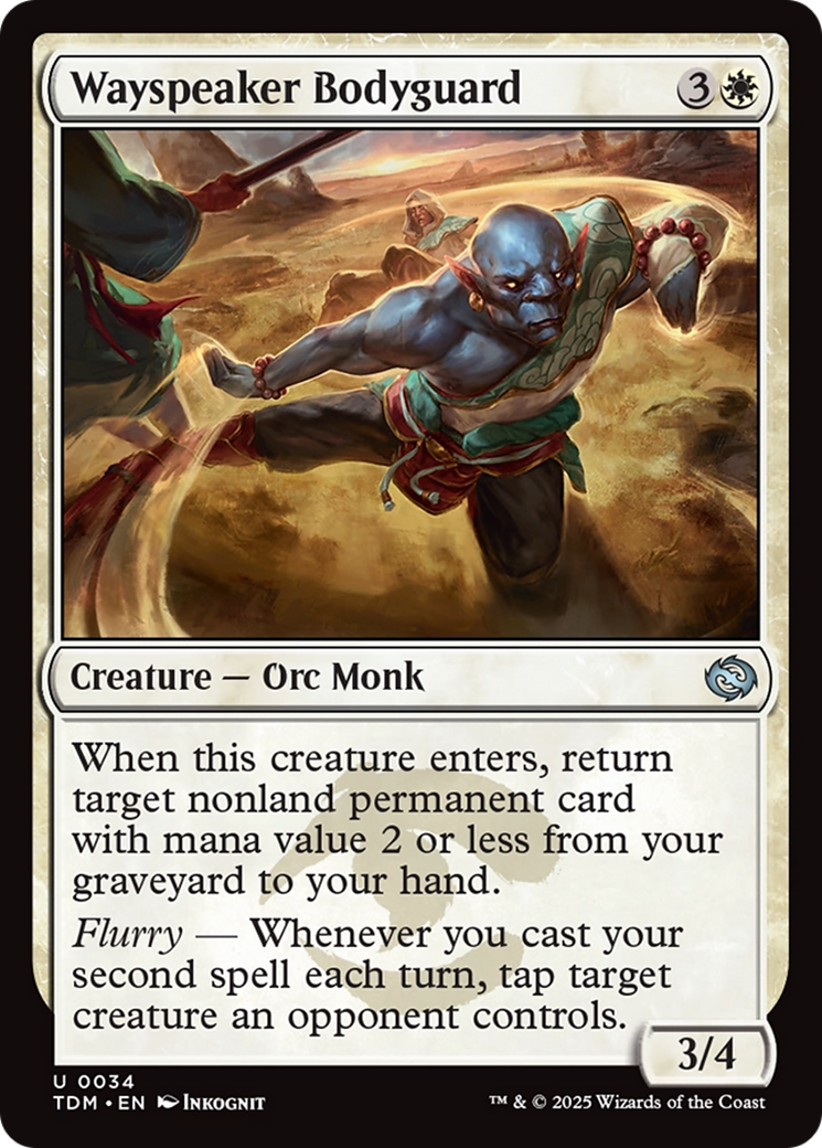 Image of Wayspeaker Bodyguard (TDM-034) - Tarkir: Dragonstorm Foil