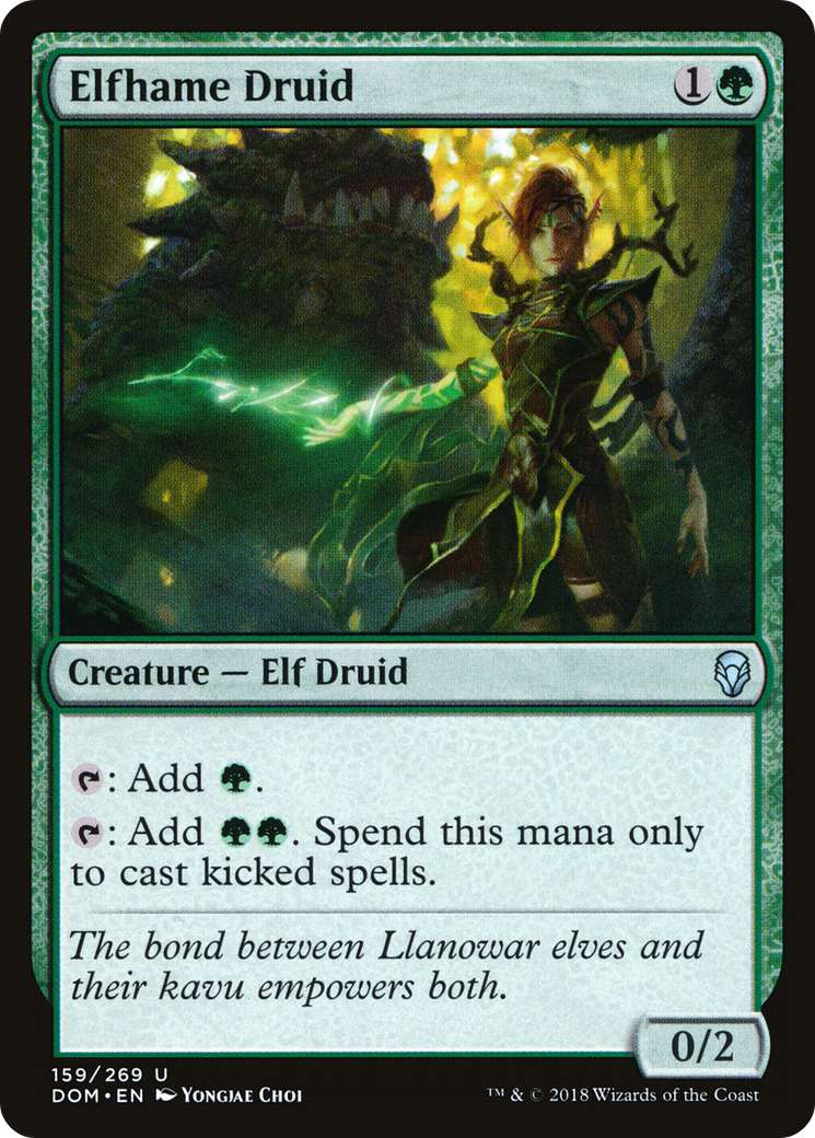 Image of Elfhame Druid (DOM-159) - Dominaria Foil