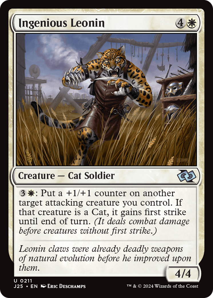 Image of Ingenious Leonin (J25-211) - Foundations Jumpstart