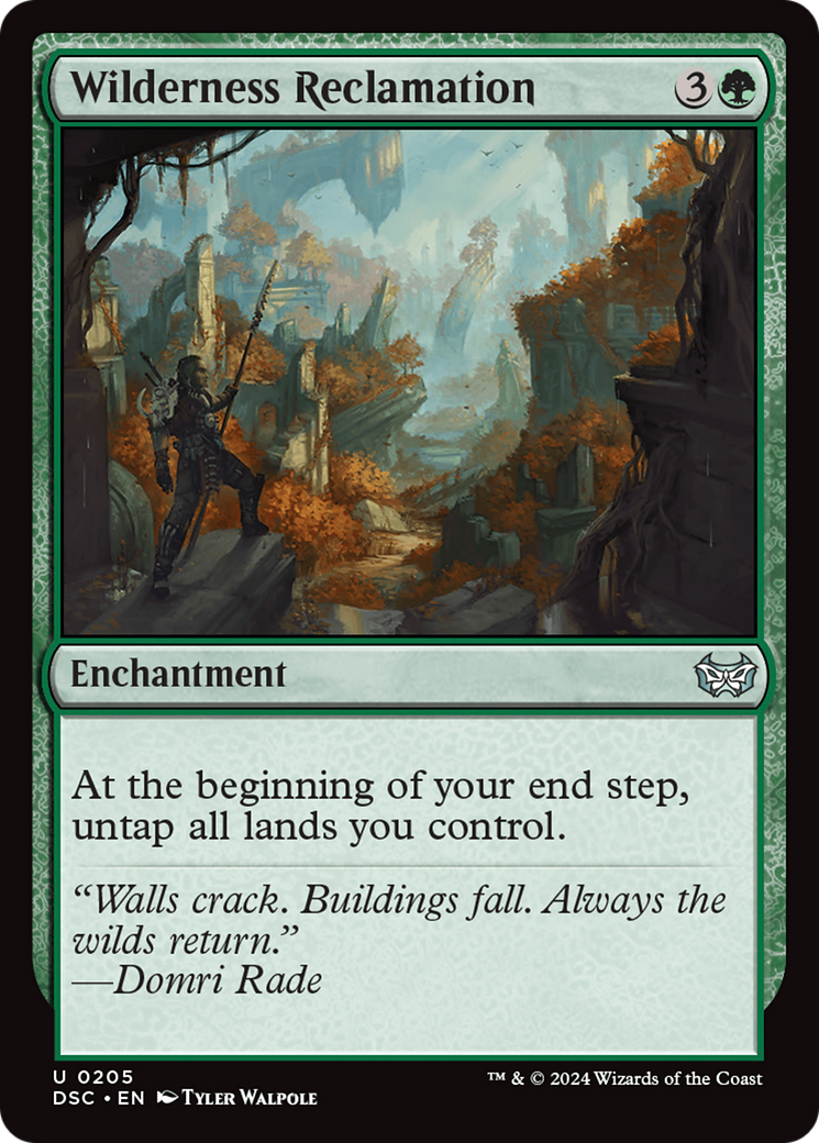 Image of Wilderness Reclamation (DSC-205) - Duskmourn: House of Horror Commander