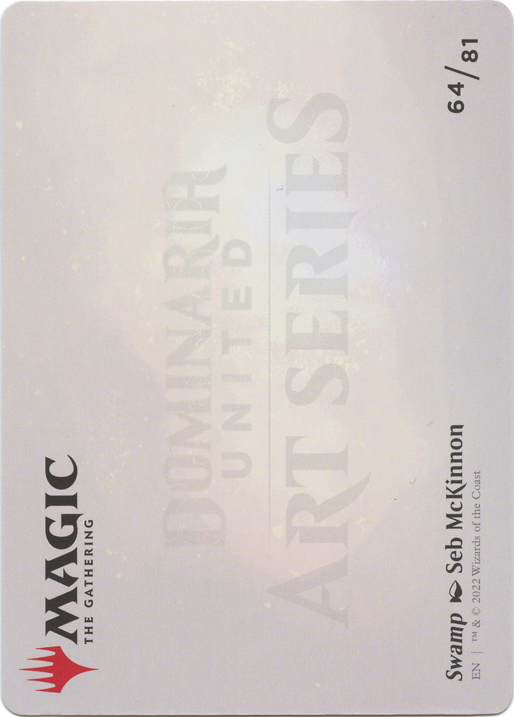 Image of Swamp // Swamp (ADMU-064) - Dominaria United Art Series (Borderless) Foil