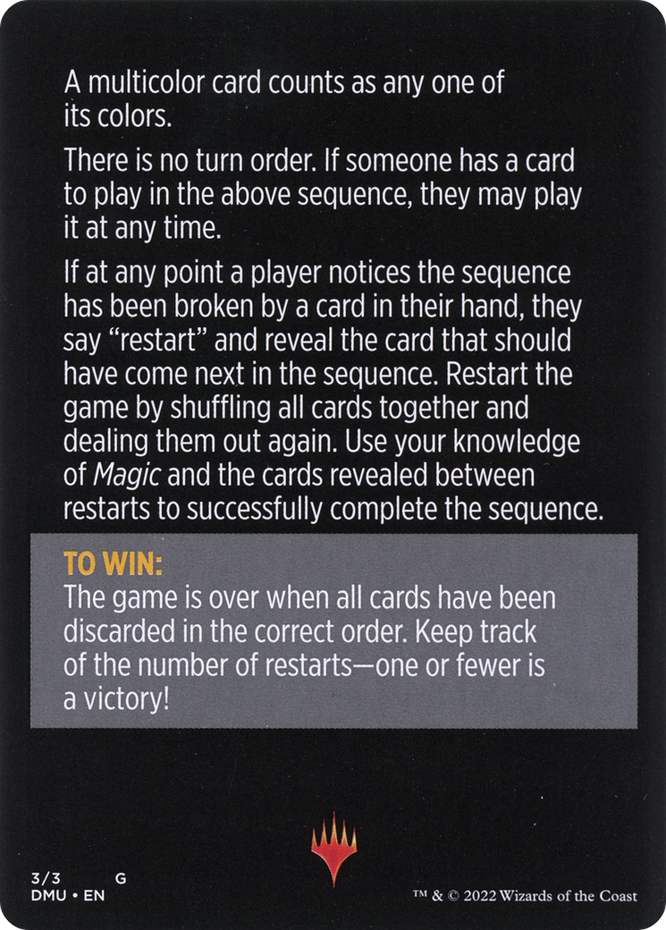 Image of Telepathic Transmission // Telepathic Transmission (cont'd) (MDMU-003) - Dominaria United Minigames Foil