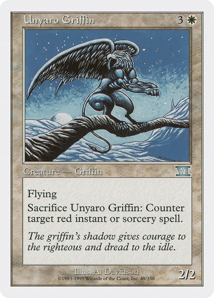 Image of Unyaro Griffin (6ED-049) - Classic Sixth Edition