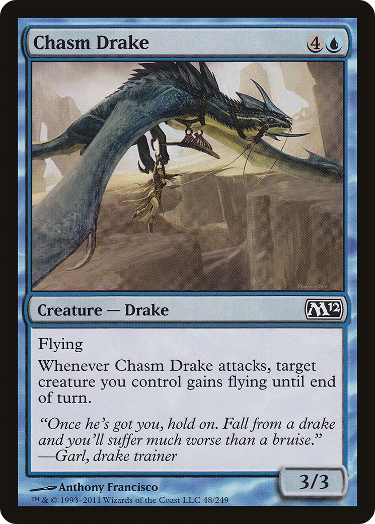 Image of Chasm Drake (M12-048) - Magic 2012 Foil