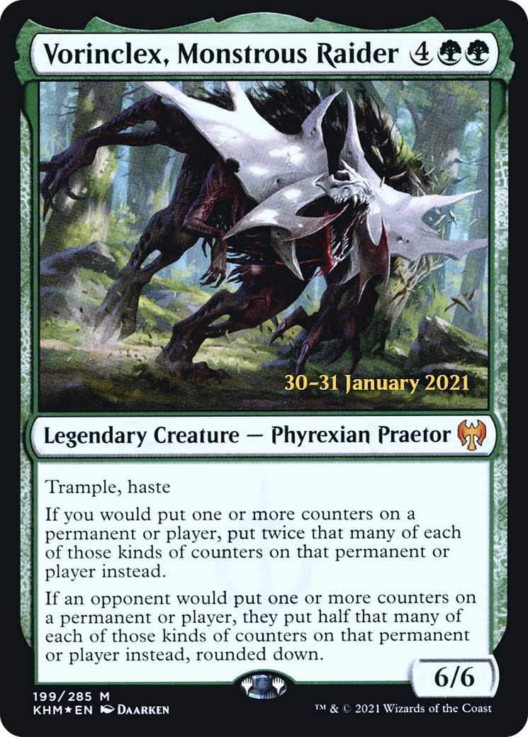 Image of Vorinclex, Monstrous Raider (PRE-199) - Kaldheim Promos Foil