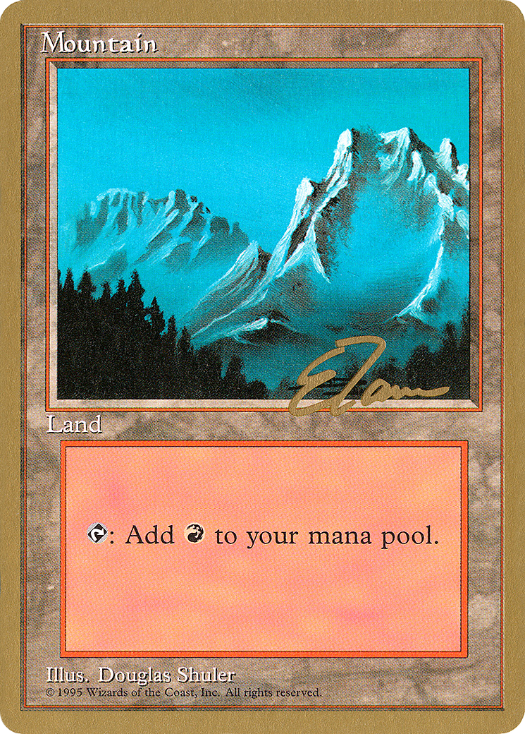 Image of Mountain (B) - 1996 Eric Tam (4ED) (WCD-) - Pro Tour Collector Set