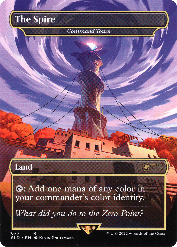 Image of The Spire - Command Tower (SLD-677) - Secret Lair Drop / The Spire (Borderless) Foil