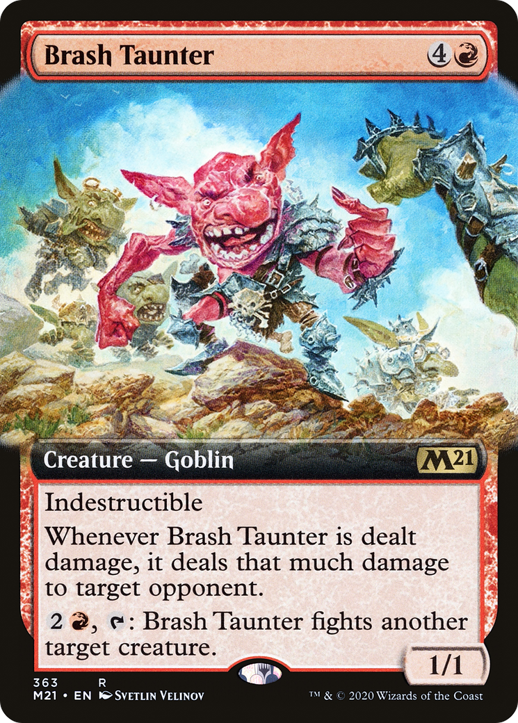Image of Brash Taunter (Extended Art) (M21-363) - Core Set 2021: (Extended Art) Foil