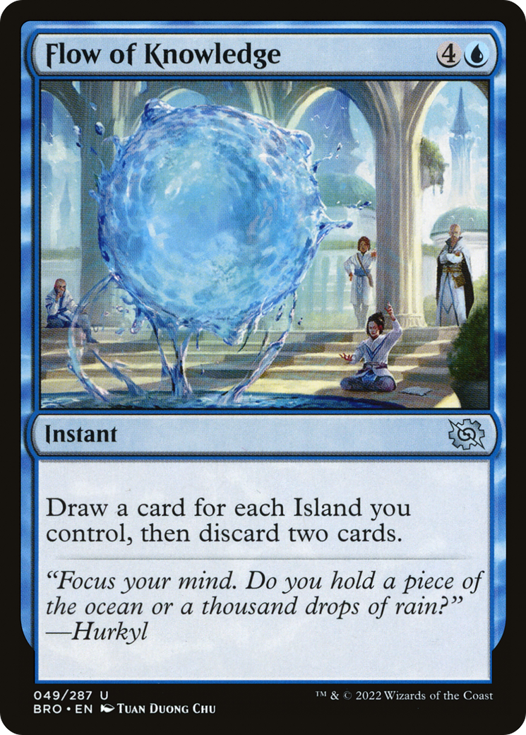 Image of Flow of Knowledge (BRO-049) - The Brothers' War Foil