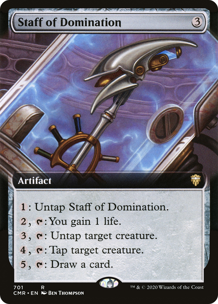 Image of Staff of Domination (Extended Art) (CMR-701) - Commander Legends: (Extended Art)