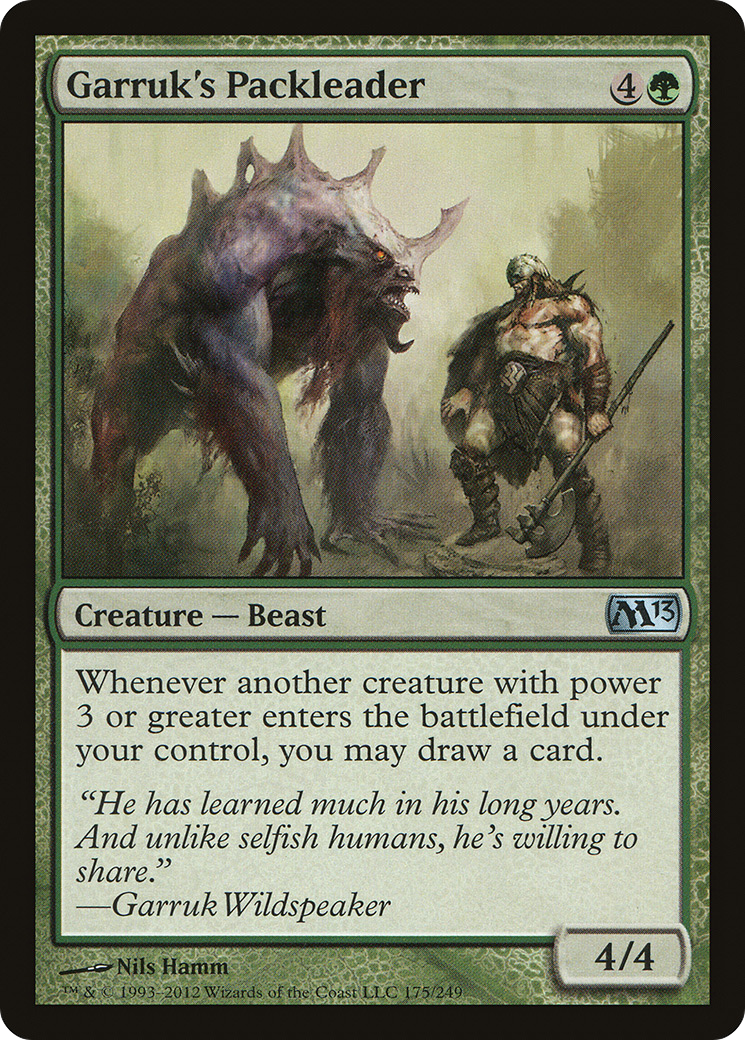 Image of Garruk's Packleader (M13-175) - Magic 2013