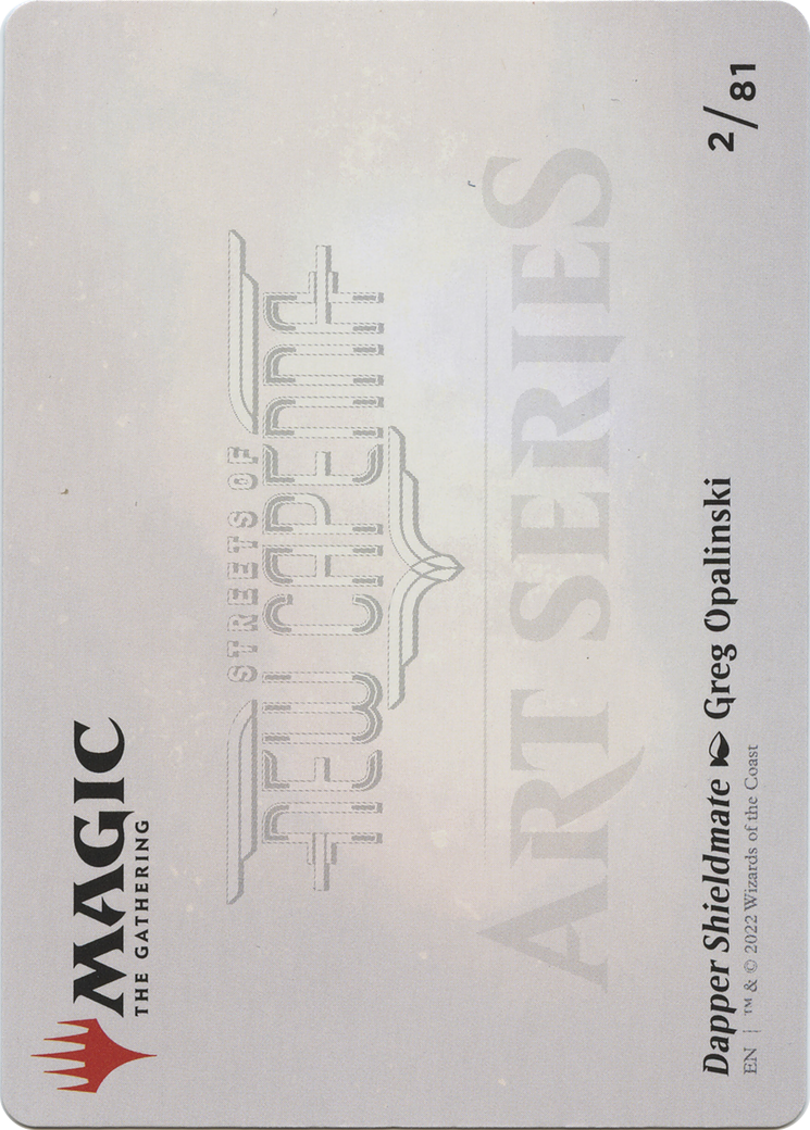 Image of Dapper Shieldmate // Dapper Shieldmate (ASNC-002) - New Capenna Art Series (Borderless)