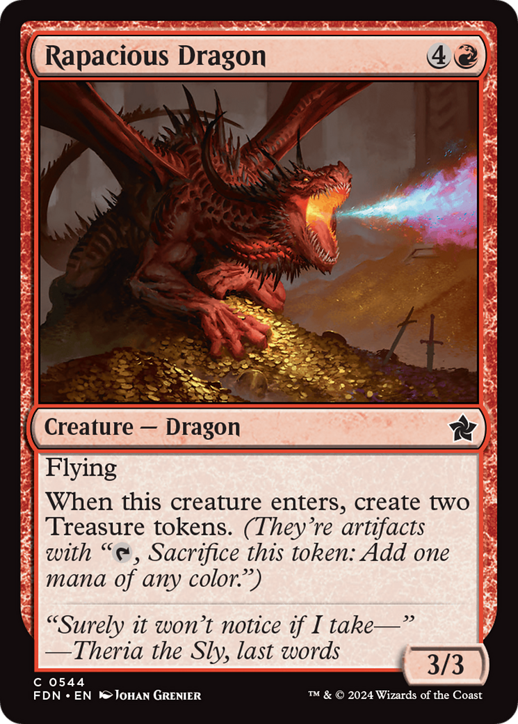 Image of Rapacious Dragon (FDN-544) - Foundations