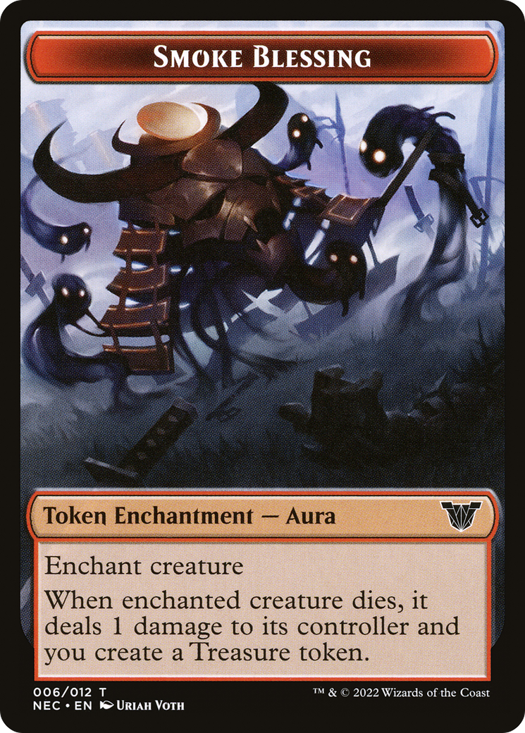Image of Smoke Blessing (TNEC-006) - Neon Dynasty Commander Tokens
