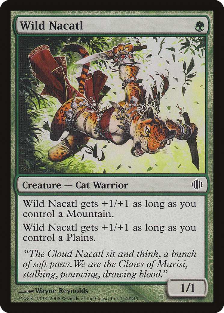 Image of Wild Nacatl (ALA-152) - Shards of Alara Foil