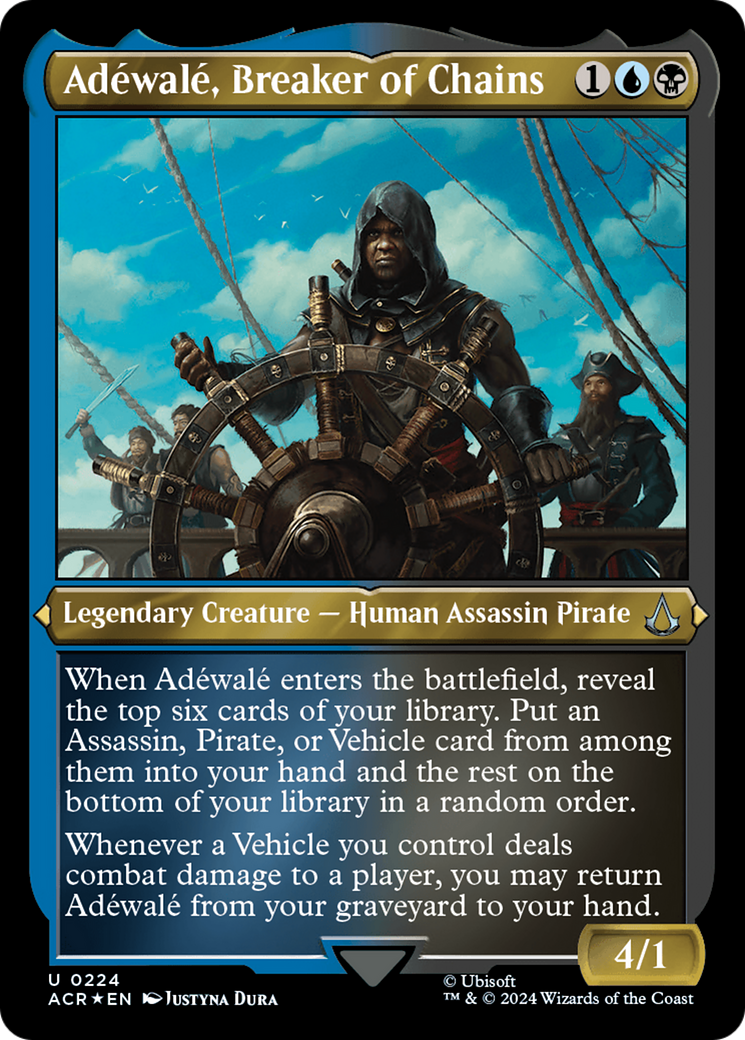 Image of Adéwalé, Breaker of Chains (ACR-224) - Assassin's Creed Etched Foil