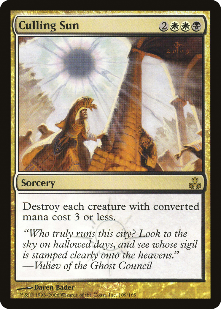 Image of Culling Sun (GPT-109) - Guildpact