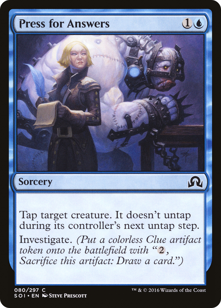 Image of Press for Answers (SOI-080) - Shadows over Innistrad Foil