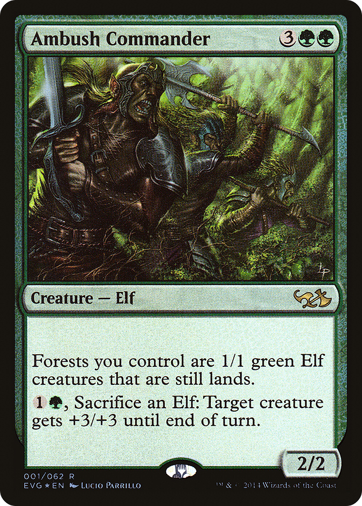 Image of Ambush Commander (DD3-001) - Duel Decks Anthology: Elves vs. Goblins Foil