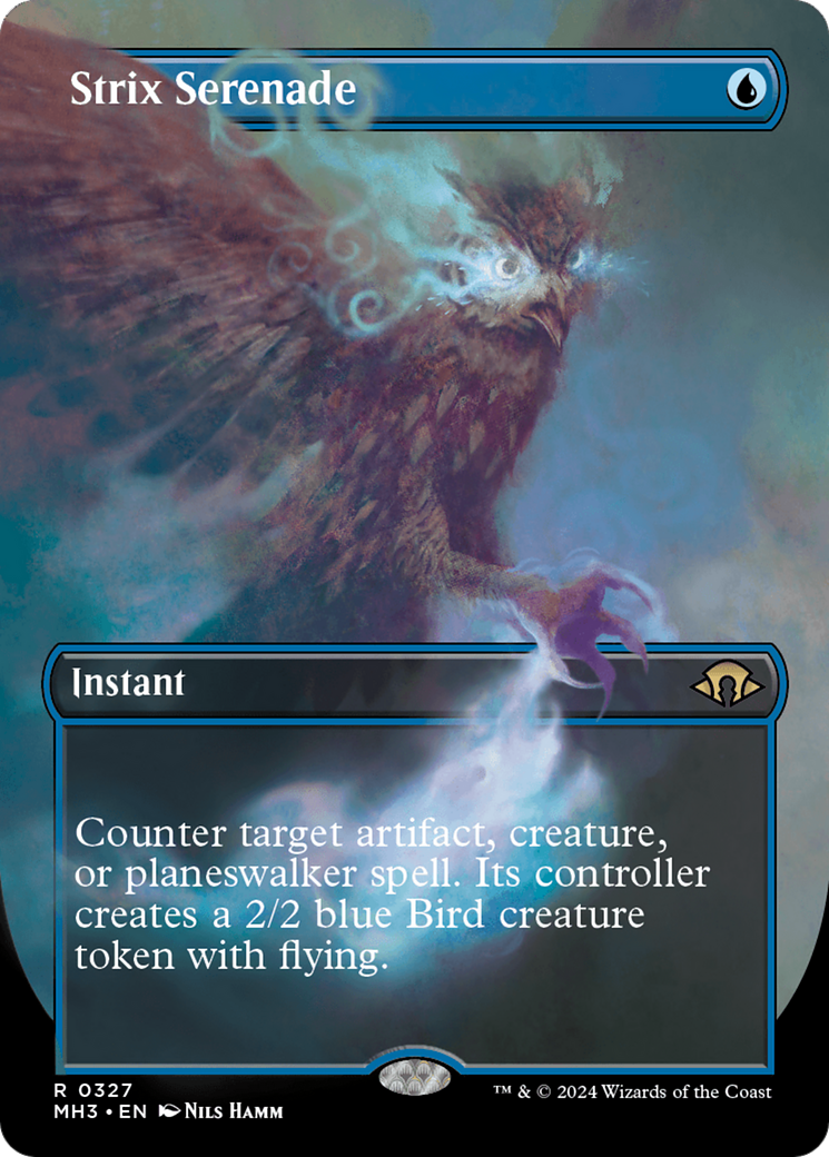 Image of Strix Serenade (Borderless) (MH3-327) - Modern Horizons 3 (Borderless) Foil