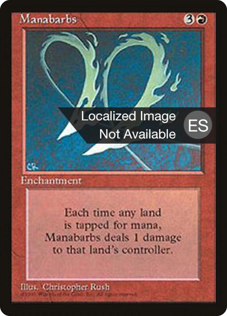 Image of Manabarbs (4BB-) - Fourth Edition Foreign Black Border