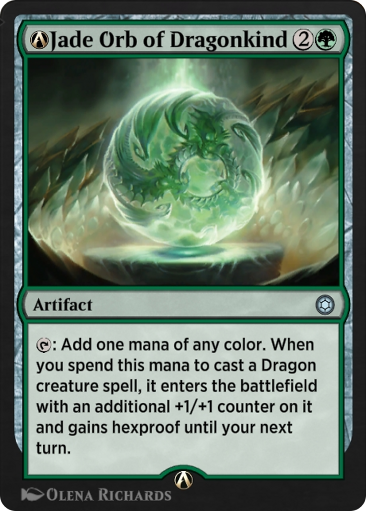 Image of A-Jade Orb of Dragonkind (HBG-A-215) - Alchemy Horizons: Baldur's Gate