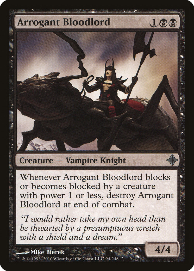 Image of Arrogant Bloodlord (ROE-094) - Rise of the Eldrazi Foil
