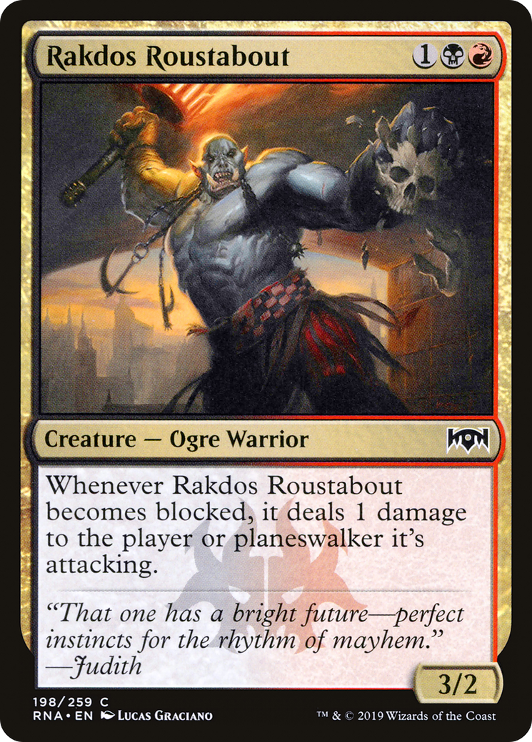 Image of Rakdos Roustabout (RNA-198) - Ravnica Allegiance Foil