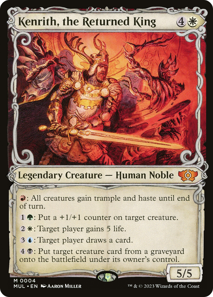 Image of Kenrith, the Returned King (MUL-004) - Multiverse Legends: (Showcase) Foil