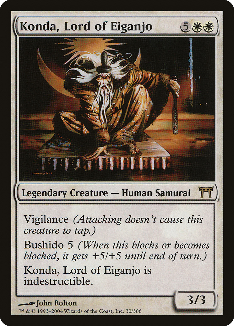 Image of Konda, Lord of Eiganjo (CHK-030) - Champions of Kamigawa Foil
