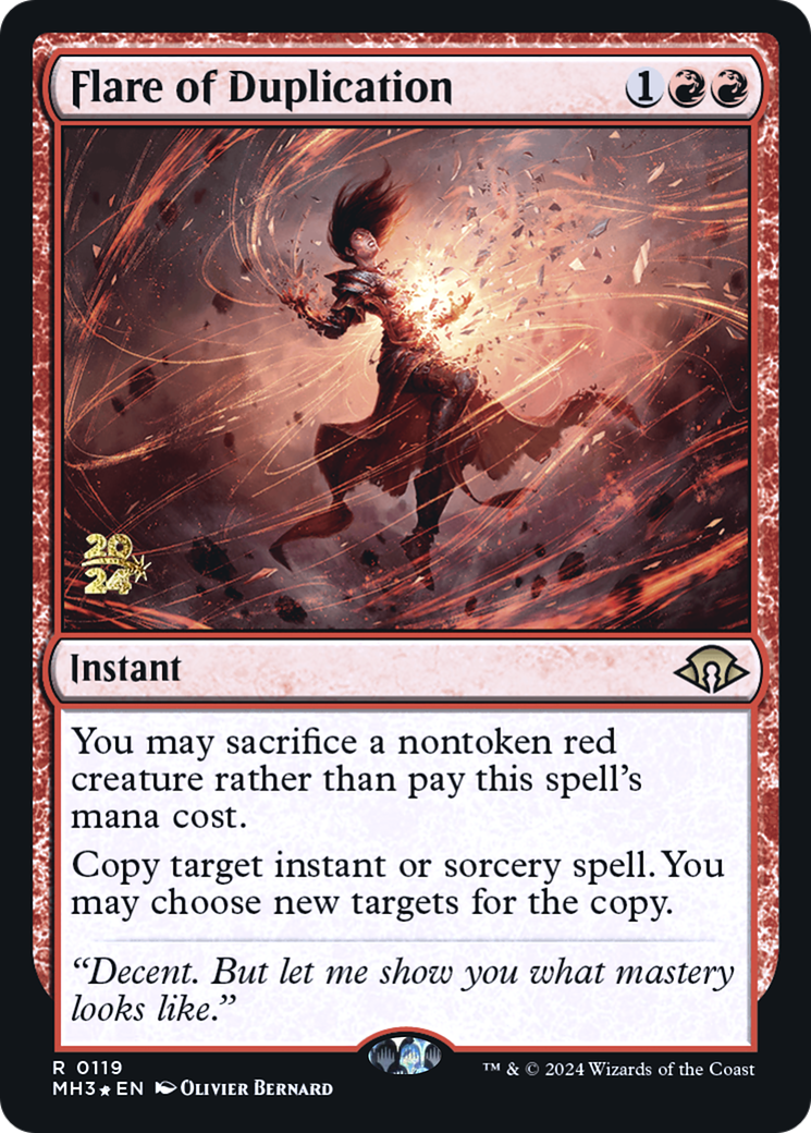 Image of Flare of Duplication (PRE-119) - Modern Horizons 3 Promos Foil