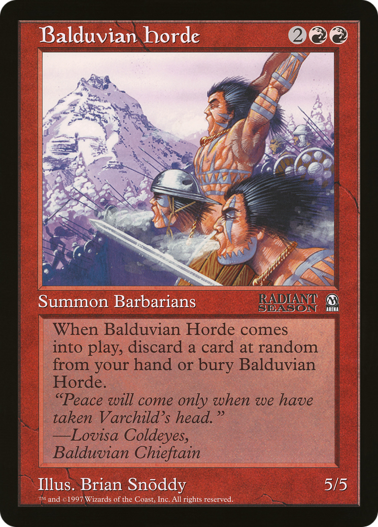 Image of Balduvian Horde (OLEP-010) - Oversized League Prizes