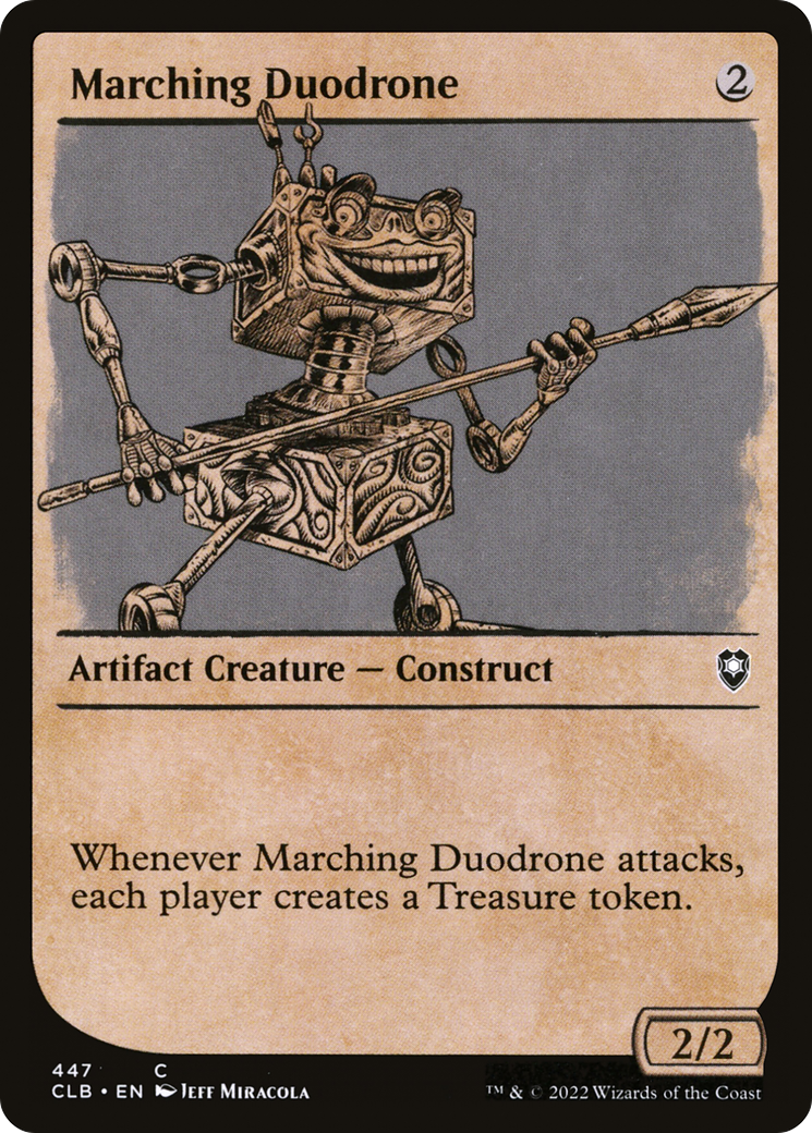 Image of Marching Duodrone (Showcase) (CLB-447) - Commander Legends: Battle for Baldur's Gate: (Showcase)