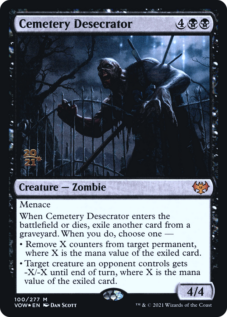 Image of Cemetery Desecrator (PRE-100) - Innistrad: Crimson Vow Promos Foil
