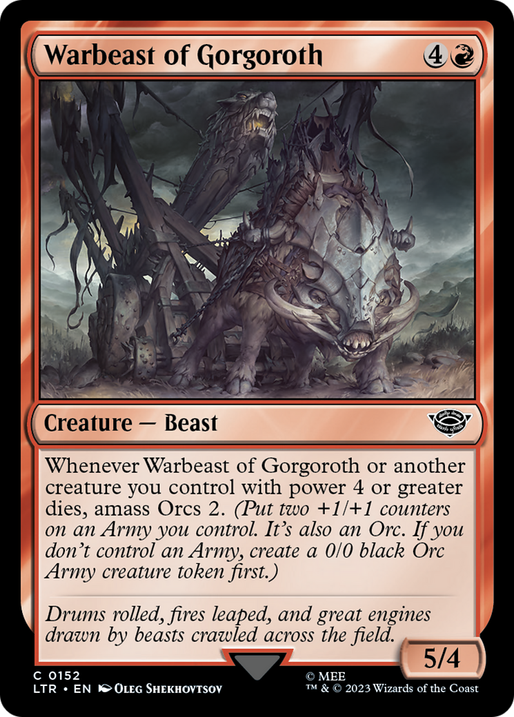 Image of Warbeast of Gorgoroth (LTR-152) - The Lord of the Rings: Tales of Middle-earth