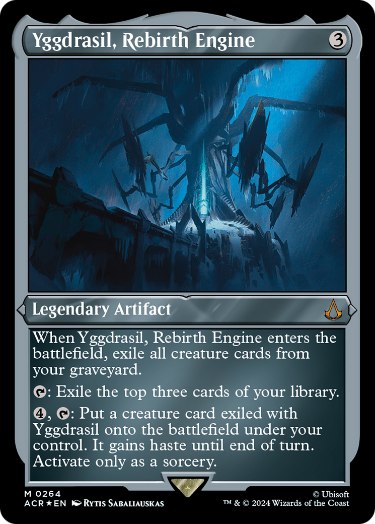 Image of Yggdrasil, Rebirth Engine (ACR-264) - Assassin's Creed Etched Foil