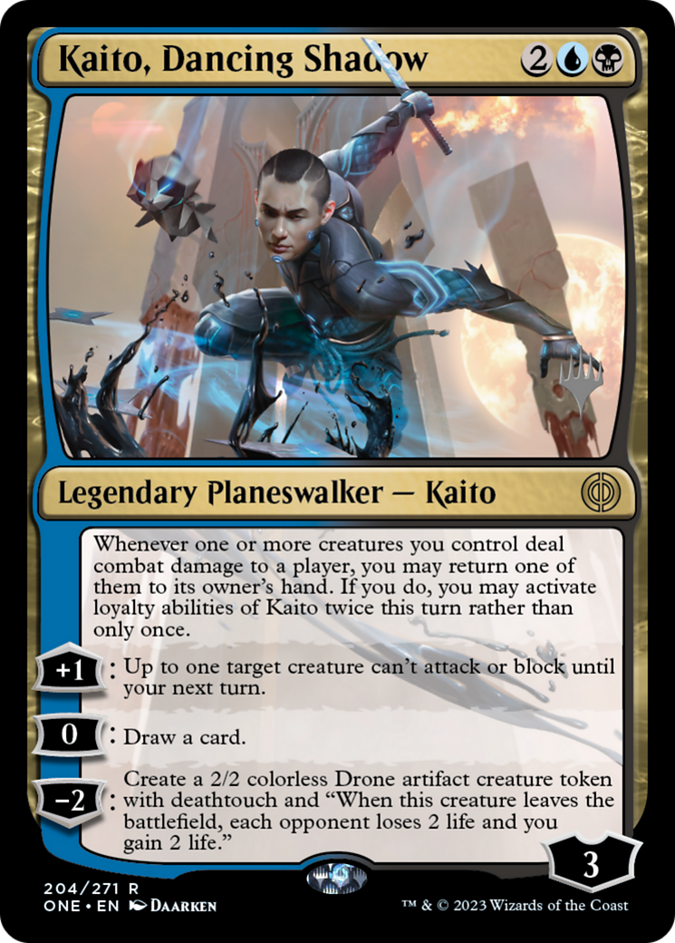 Image of Kaito, Dancing Shadow (PPONE-204) - Phyrexia: All Will Be One Promos Foil