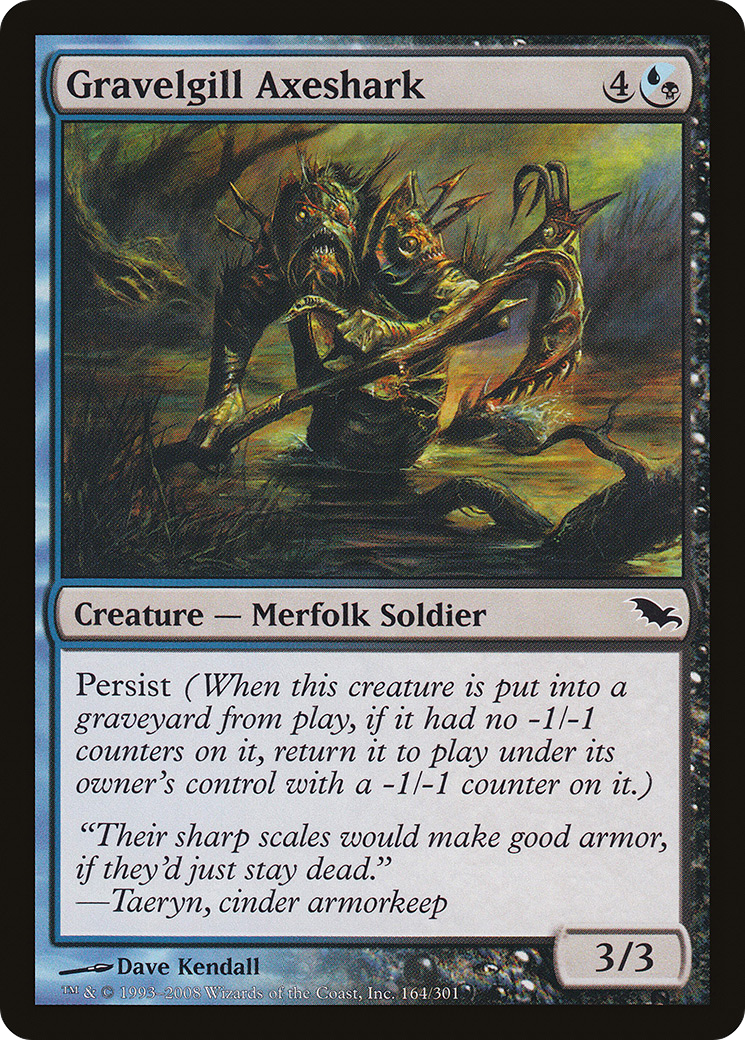 Image of Gravelgill Axeshark (SHM-164) - Shadowmoor