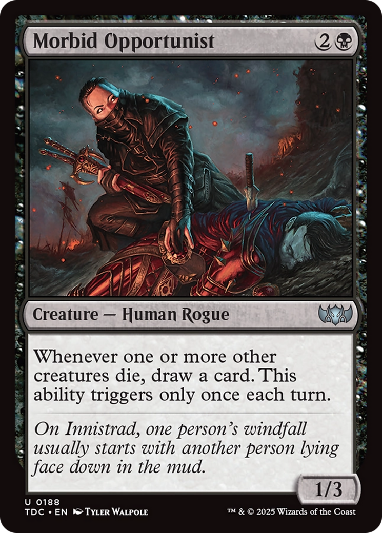 Image of Morbid Opportunist (TDC-188) - Commander: Tarkir: Dragonstorm