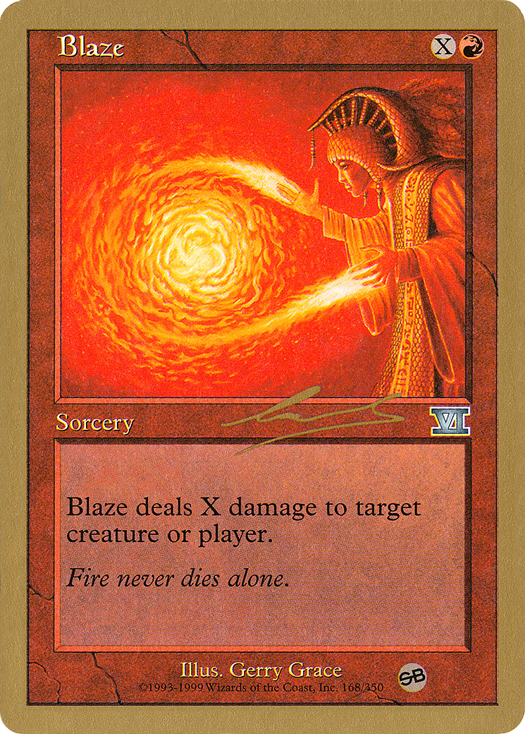 Image of Blaze - 2000 Nicolas Labarre (6ED) (SB) (WCD-) - World Championship Decks 2000