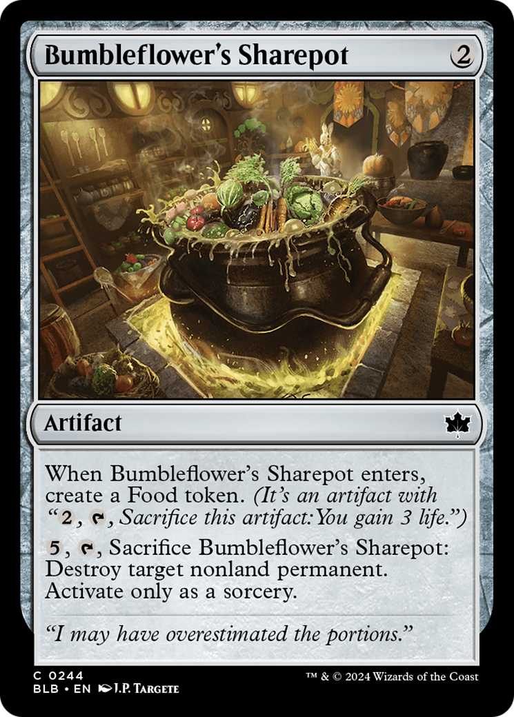 Image of Bumbleflower's Sharepot (BLB-244) - Bloomburrow Foil