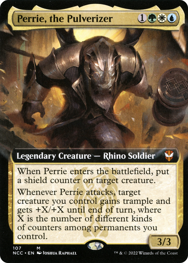 Image of Perrie, the Pulverizer (Extended Art) (NCC-107) - New Capenna Commander: (Extended Art)